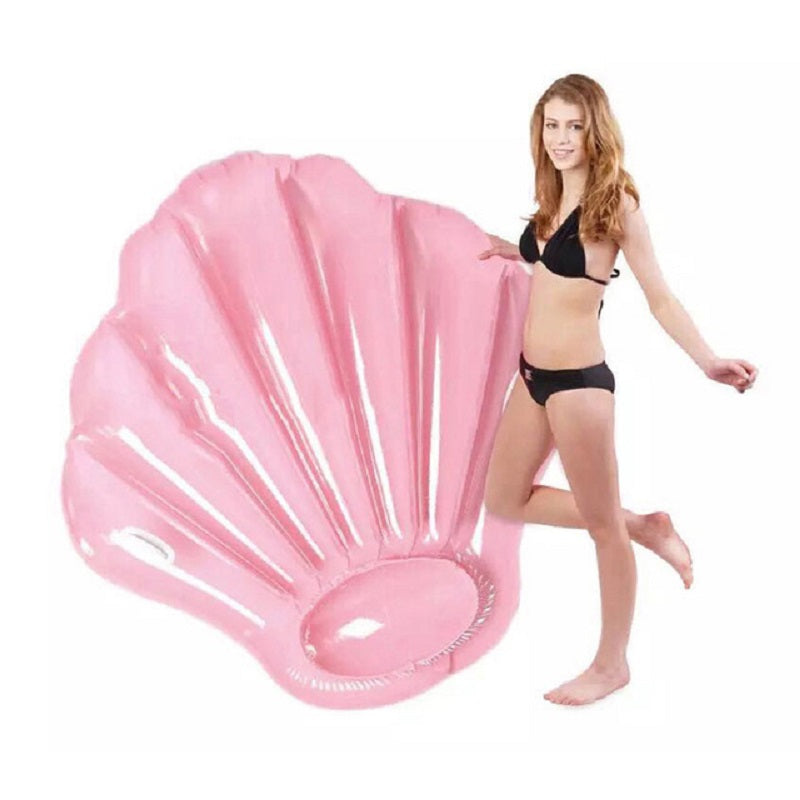 Pink Scallop Shell Floating Bed