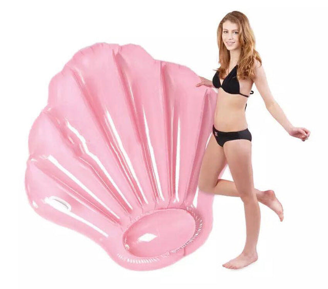 Pink Scallop Shell Floating Bed